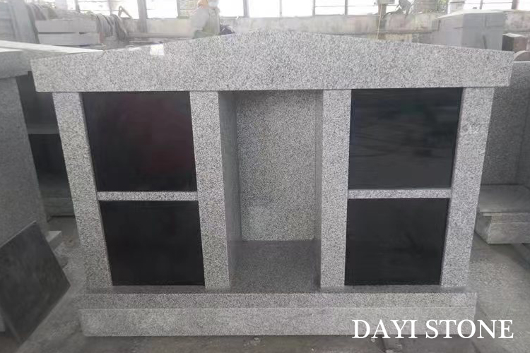 Light Grey Granite Stone Columbarium -USA headstone - Dayi Stone Light Grey Granite Stone Columbarium -USA headstone - Dayi Stone